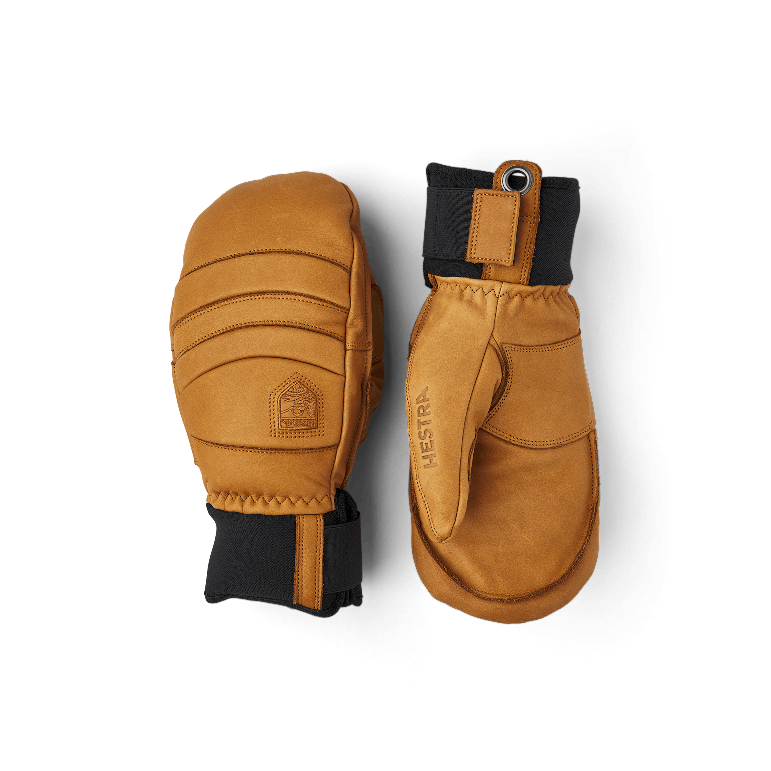 Light brown cow hide mitten (1 of 5)