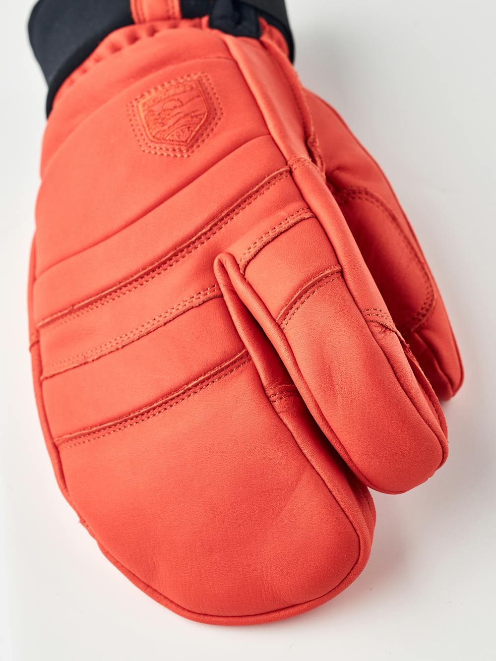 Light red cow hide three finger glove (3 of 7)