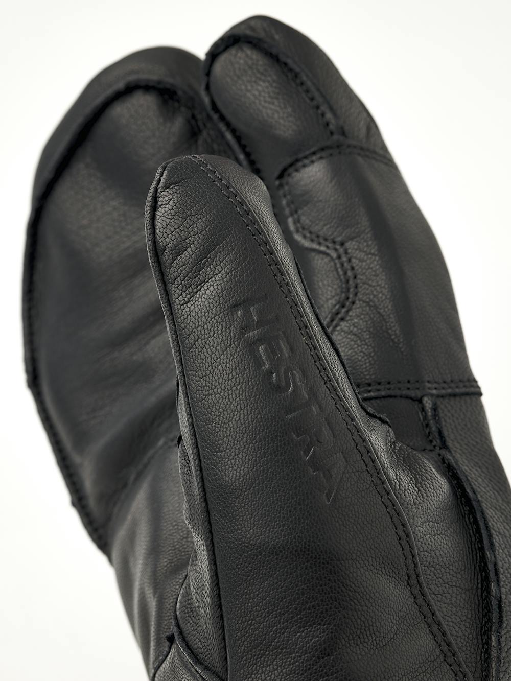 Black cow hide three finger glove (2 of 5)