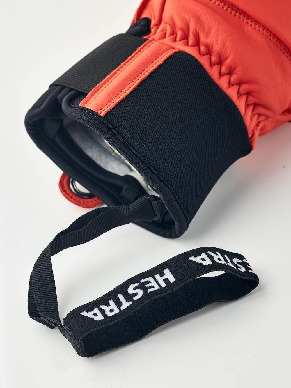 Light red cow hide three finger glove (6 of 7)