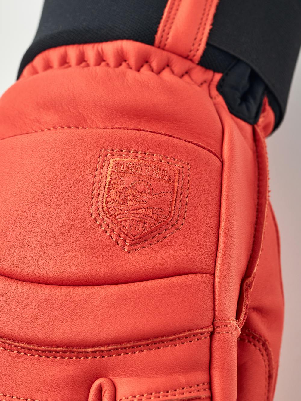 Light red cow hide three finger glove (4 of 7)