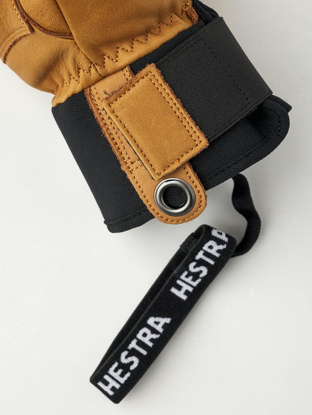 Hellbrauner Dreifingerhandschuh aus Rindsleder (3 oder 5)