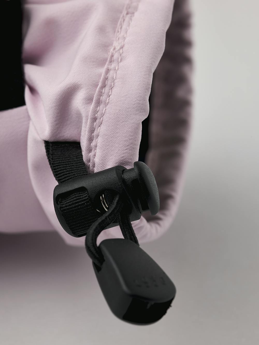 Light pink fabric mitten with white hairsheep palm and wrist adjustment (4 of 4)