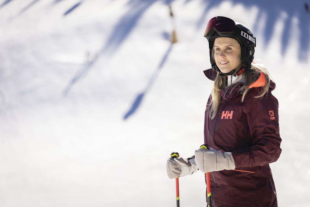 Beiger Fausthandschuh aus Stoff mit weißem Ziegenleder an der Innenhand (2 oder 6)