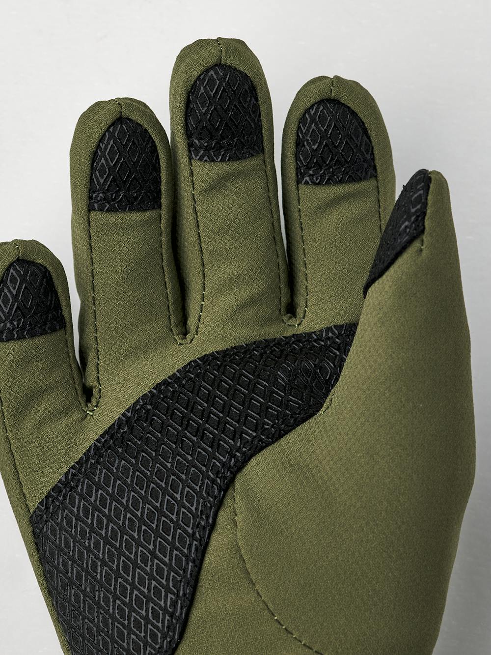 Moss green fabric children’s glove (5 of 5)