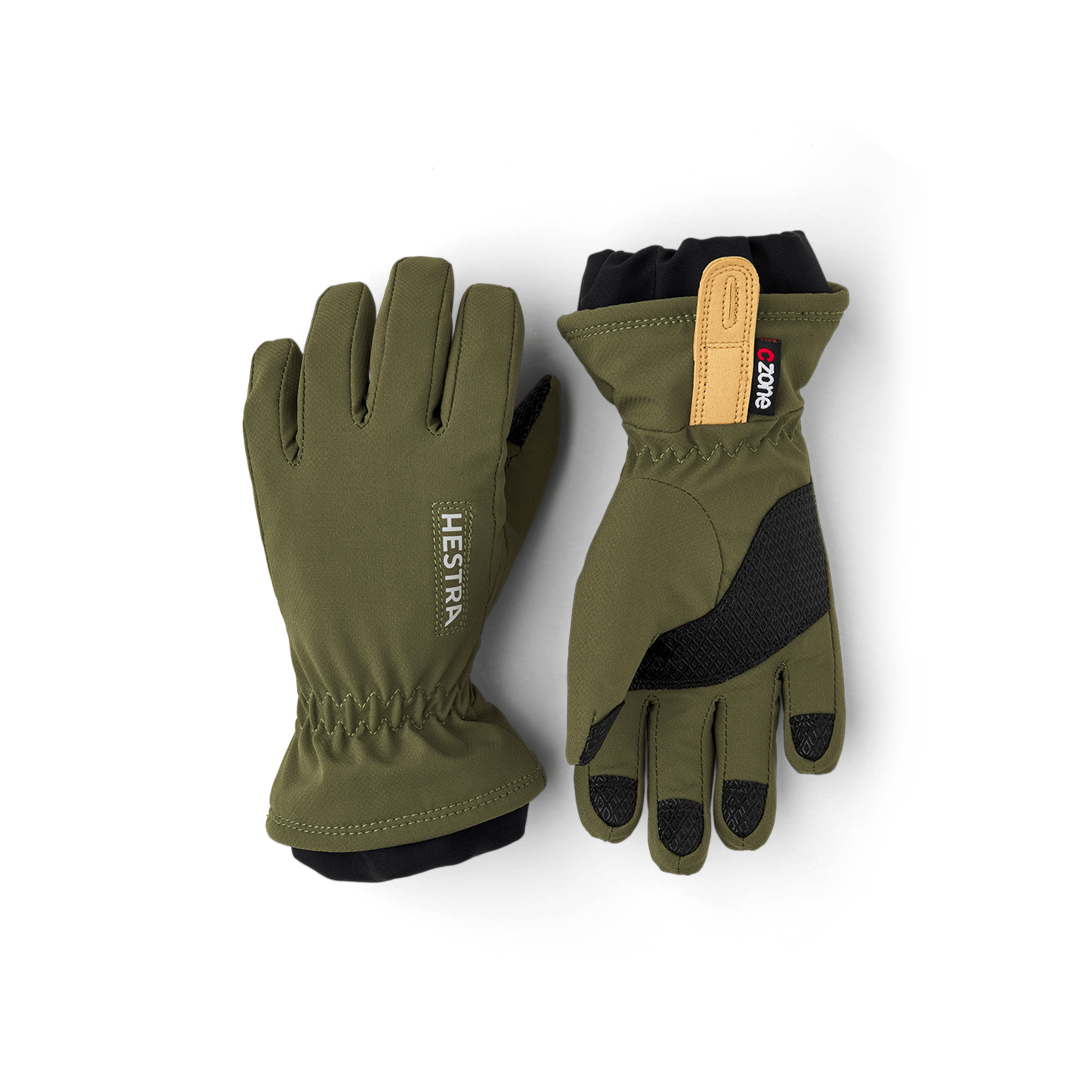 Moss green fabric children’s glove (1 of 5)