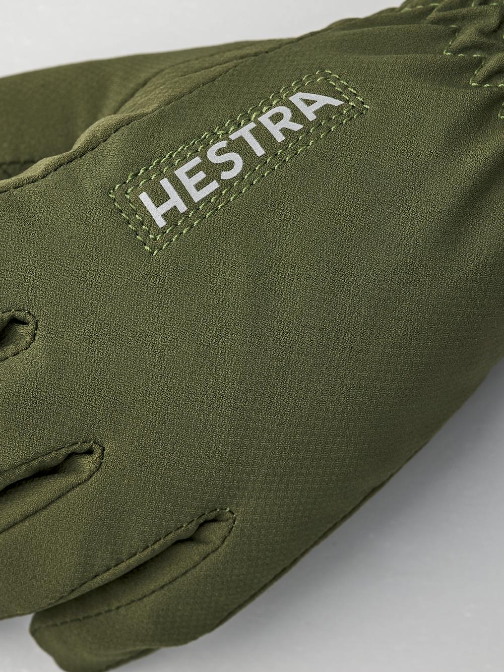 Moss green fabric children’s glove (2 of 5)