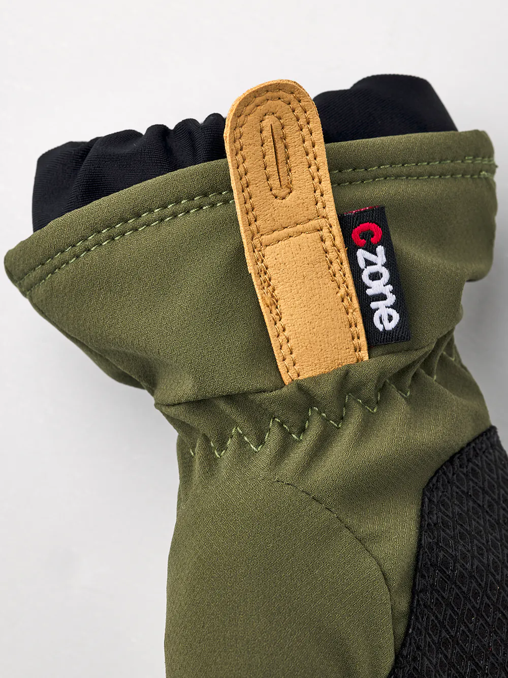 Moss green fabric mitten (4 of 6)