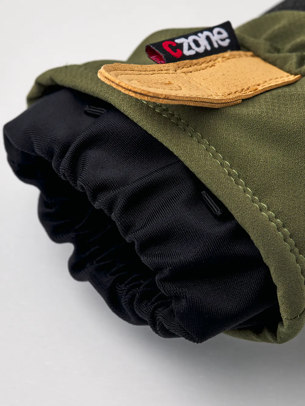 Moss green fabric mitten (3 of 6)