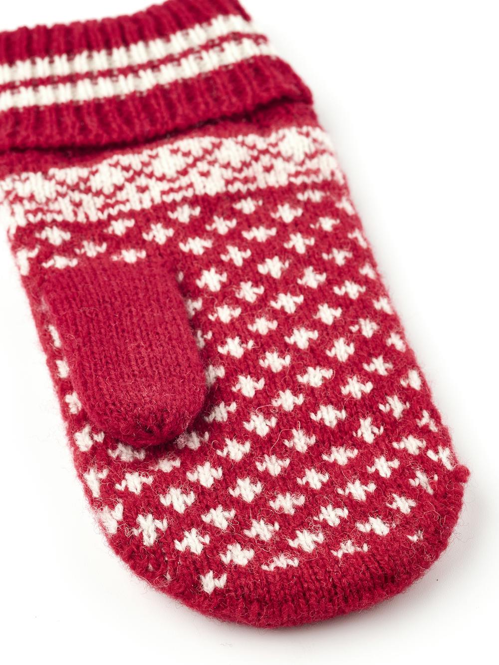 Nordic Junior Mitt i färgen Röd & offwhite (3 av 4)