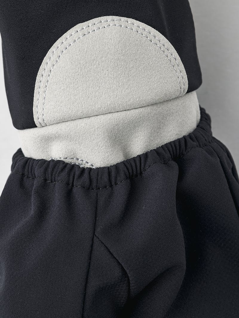 Black fabric outdoor glove with synthetic suede palm (9 of 14)