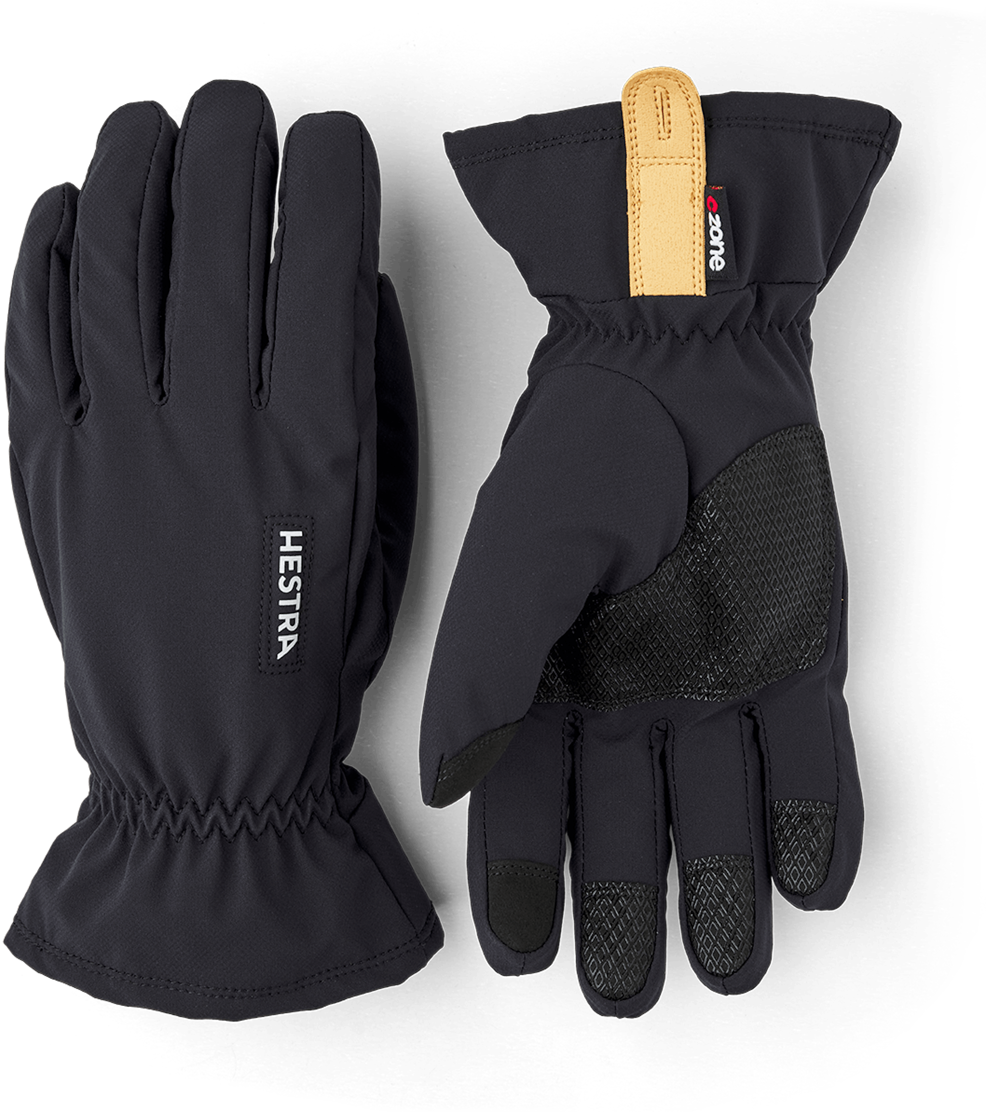 Black fabric outdoor glove with touch function (1 of 6)