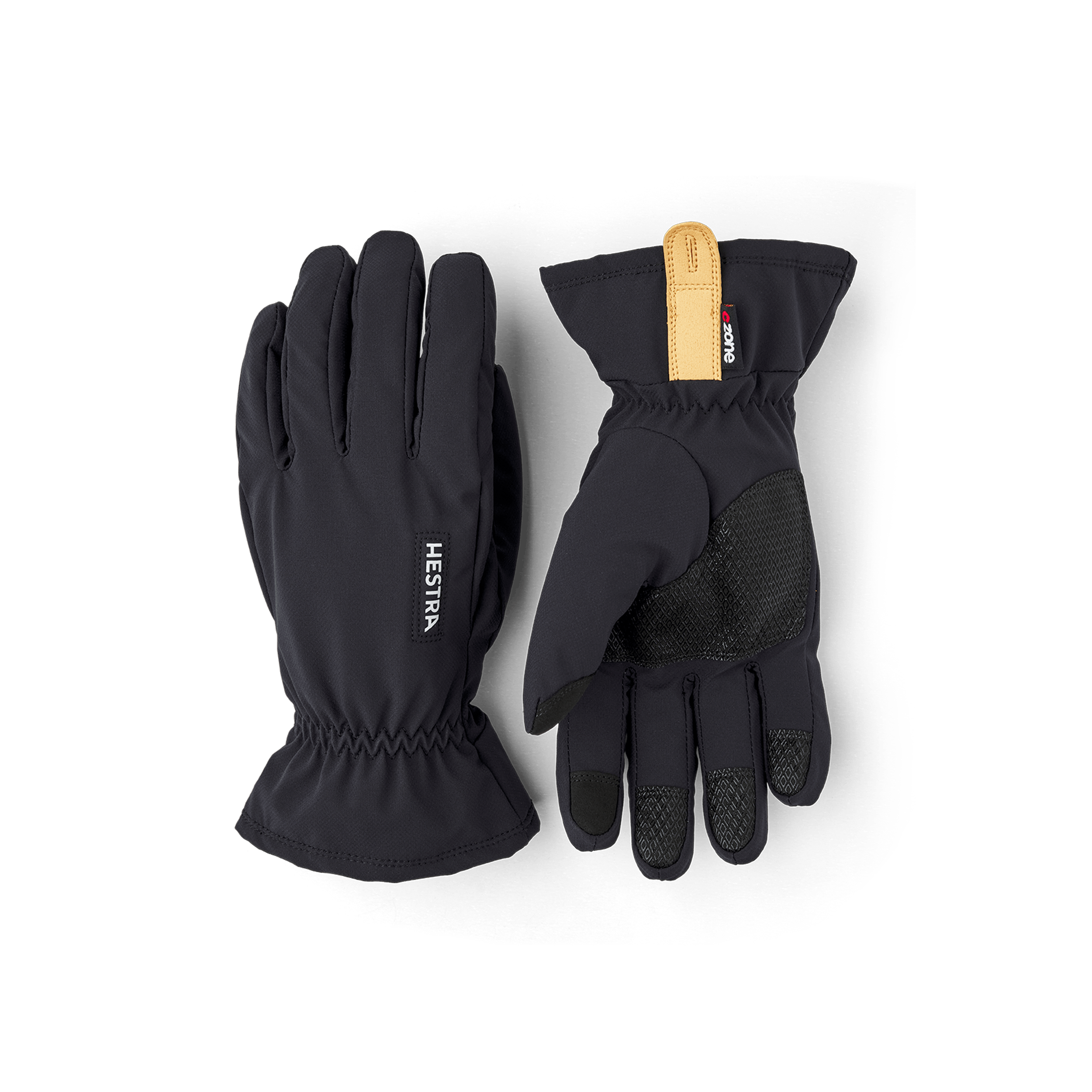 Black fabric outdoor glove with touch function (1 of 6)