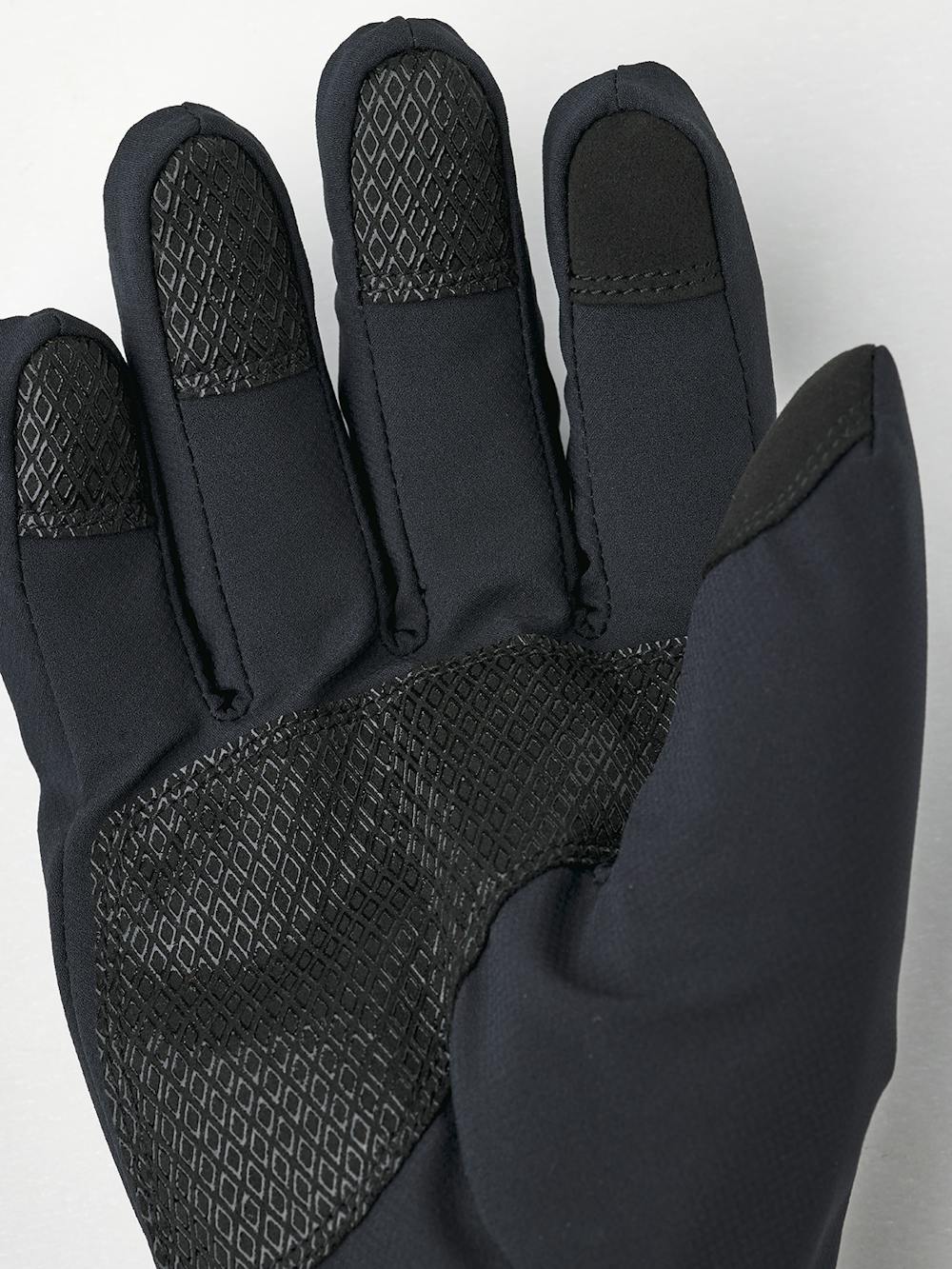 Black fabric outdoor glove with touch function (5 of 6)