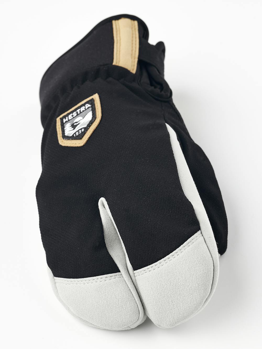 Black fabric lobster glove with white palm (2 of 7)