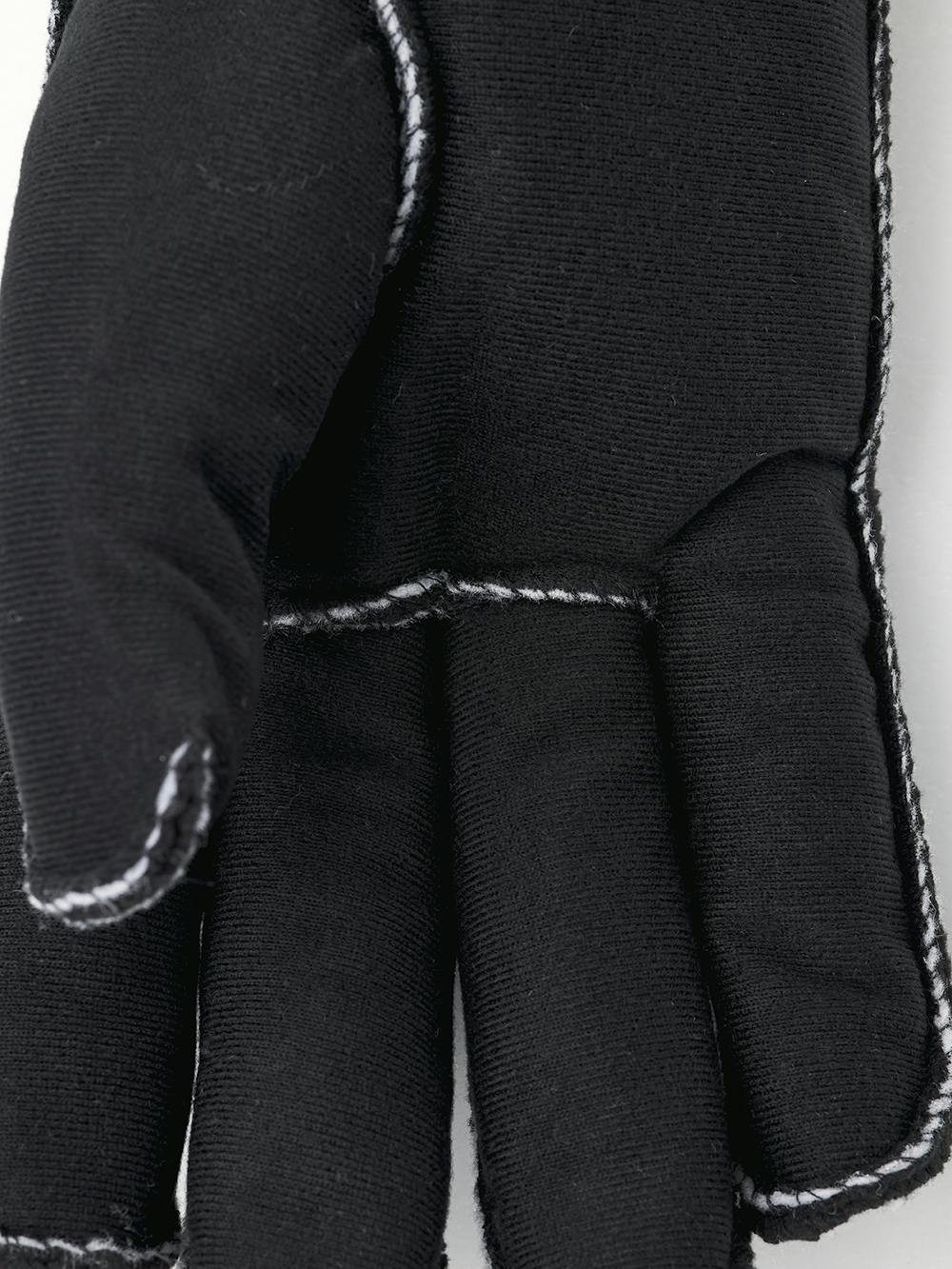 Black machine-sewn liner glove (3 of 4)