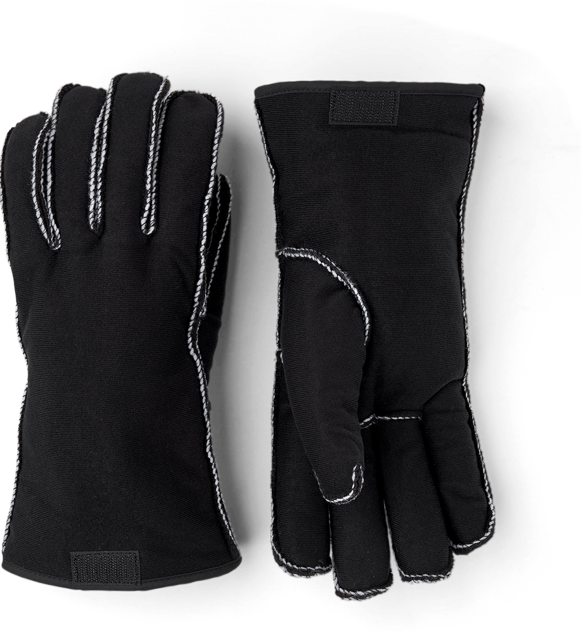 Black machine-sewn liner glove (1 of 4)