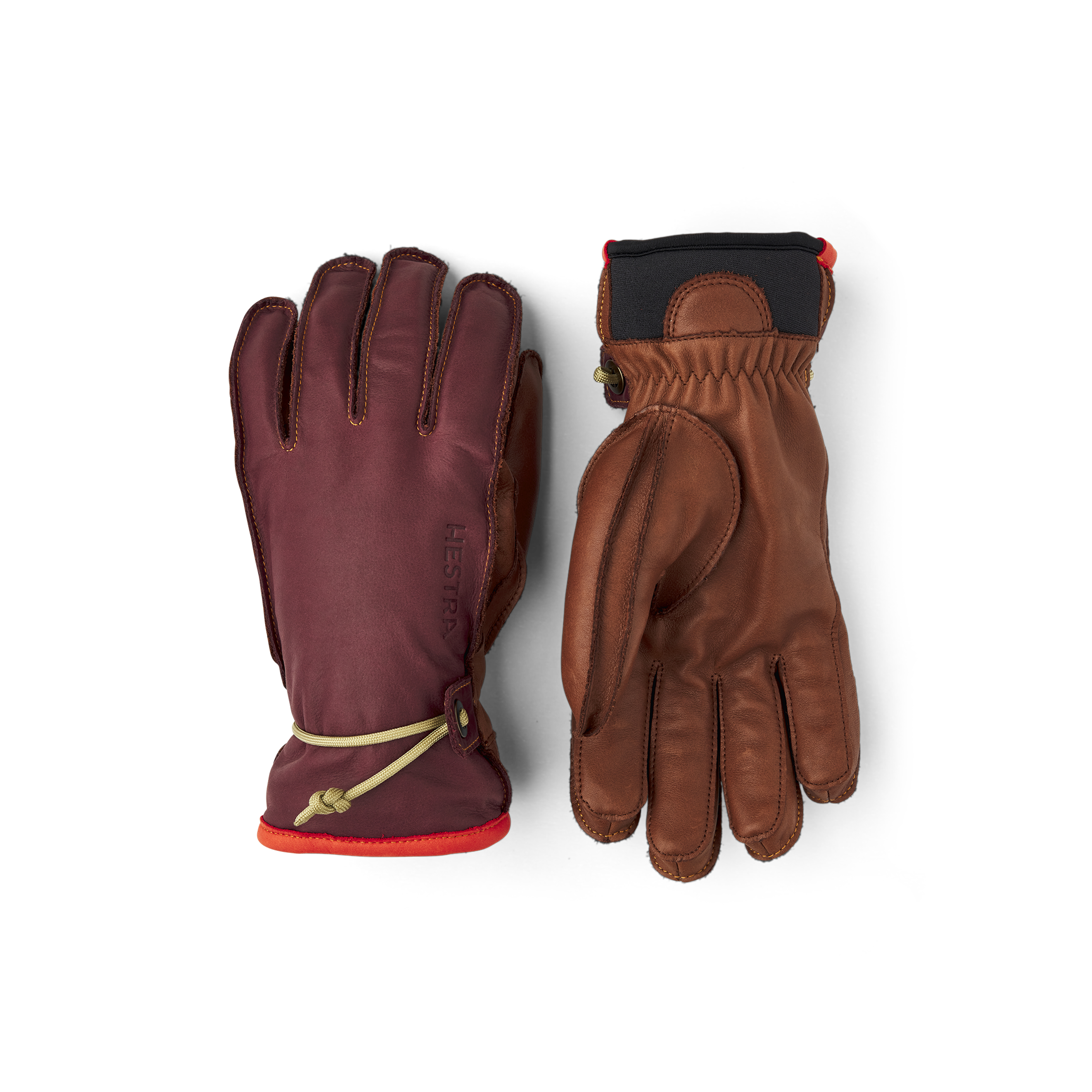 Wakayama - Bordeaux & brown | Hestra Gloves