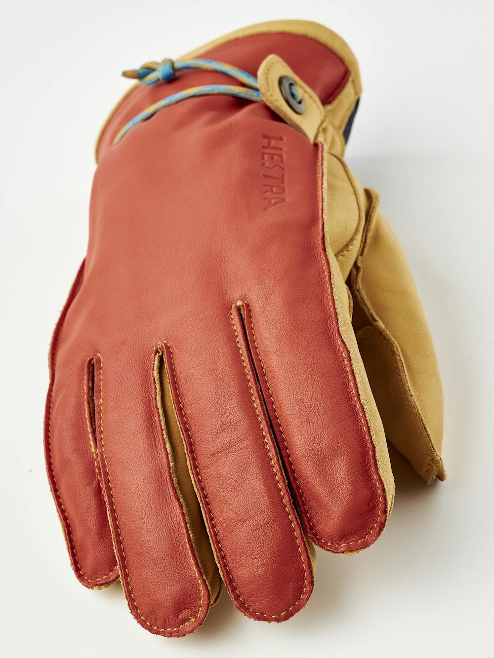 Wakayama 5-finger in the color Flame red / Tan (4 of 7)