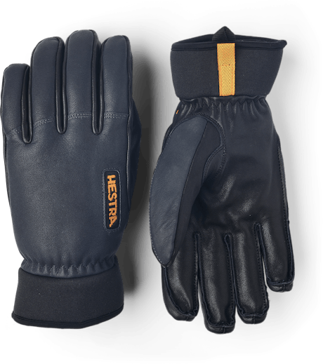 Army Leather Wool Terry 5-finger