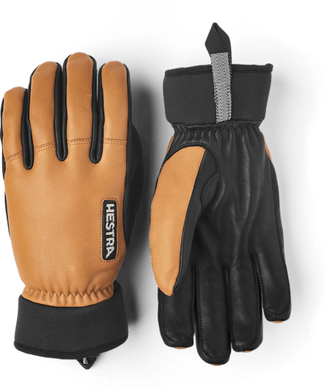 Army Leather Wool Terry 5-finger