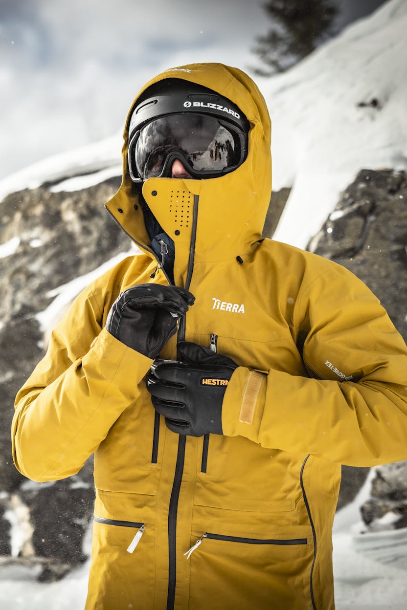 Alternativ bild för Army Leather Wool Terry 5-finger