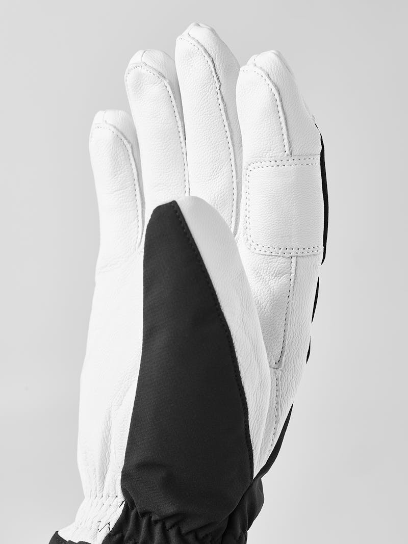 Black ski glove with white goat leather palm  (5 of 6)
