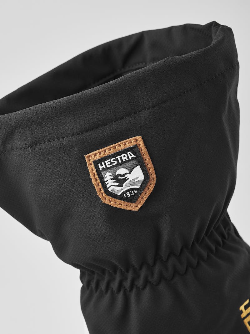 Black ski glove with white goat leather palm  (2 of 6)
