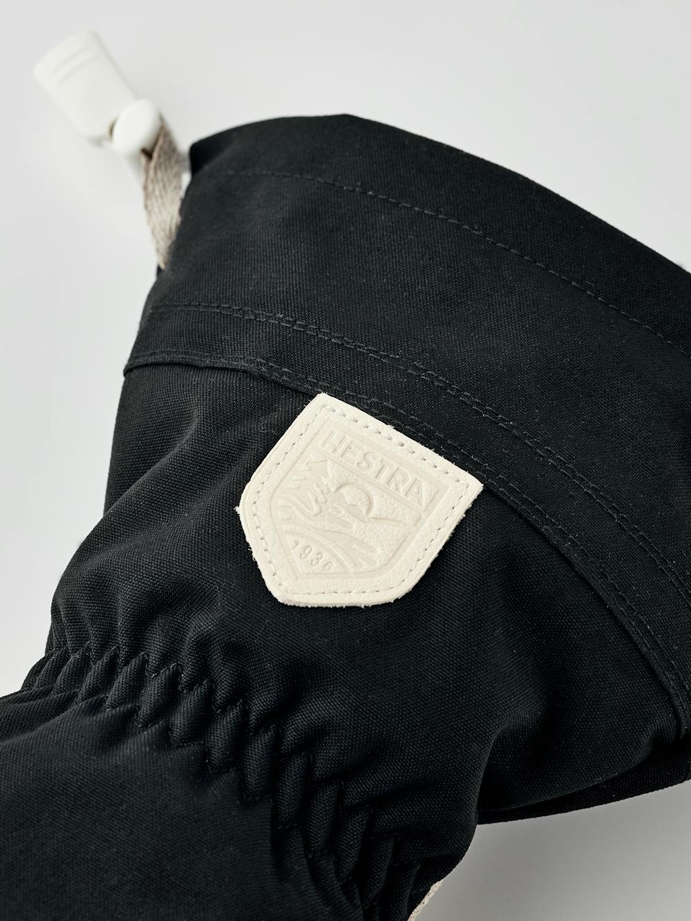Black ski glove with white goat leather palm (4 of 6)