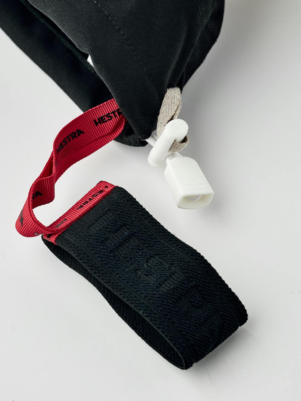 Black ski glove with white goat leather palm (6 of 6)