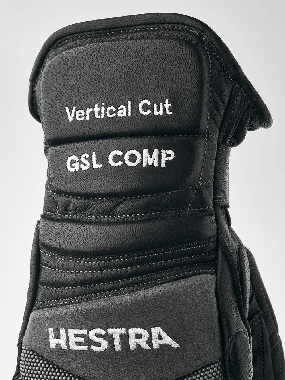 Black and gray goat leather ski glove (2 of 5)