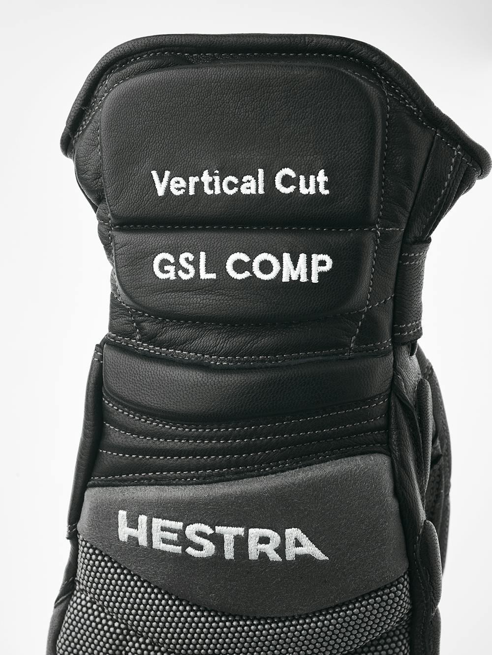 Black and gray goat leather three finger glove (5 of 5)