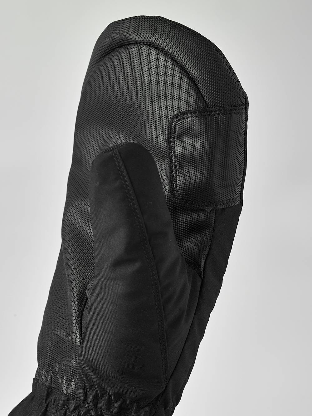 Black fabric mitten with synthetic palm  (3 of 5)