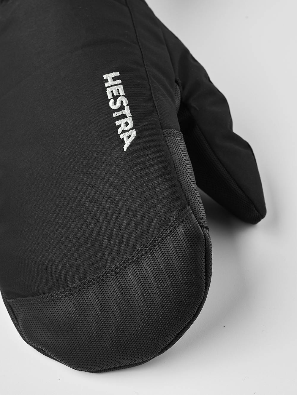 Black fabric mitten with synthetic palm  (2 of 5)