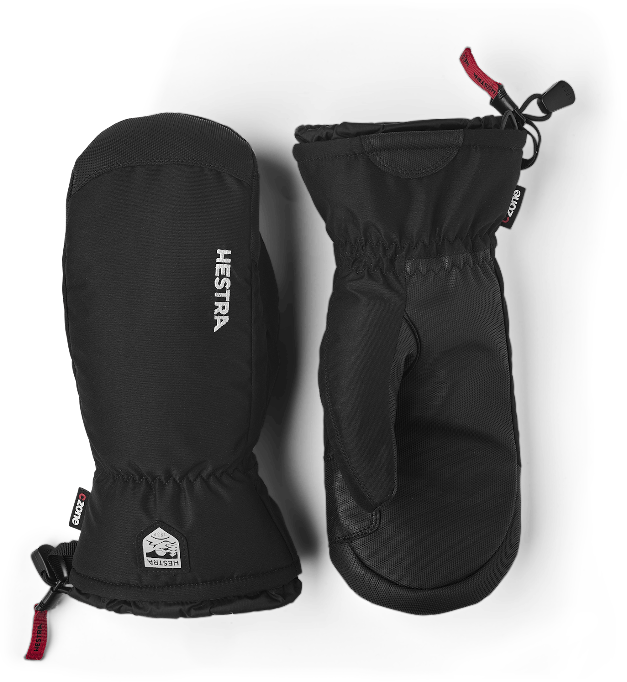 Black fabric mitten with synthetic palm  (1 of 5)