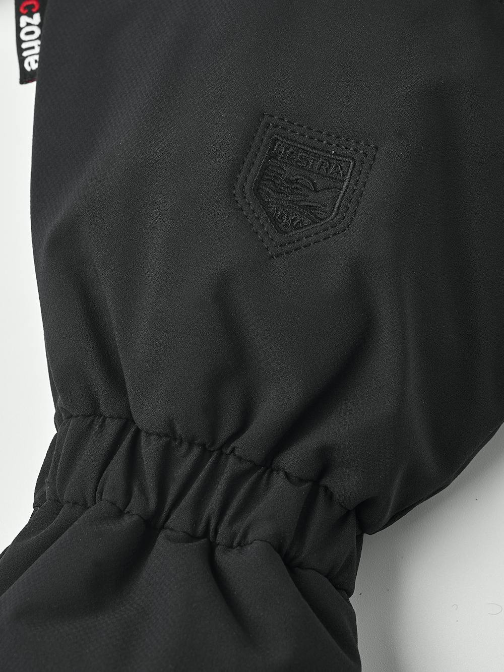 Black fabric mitten with synthetic palm (3 of 4)