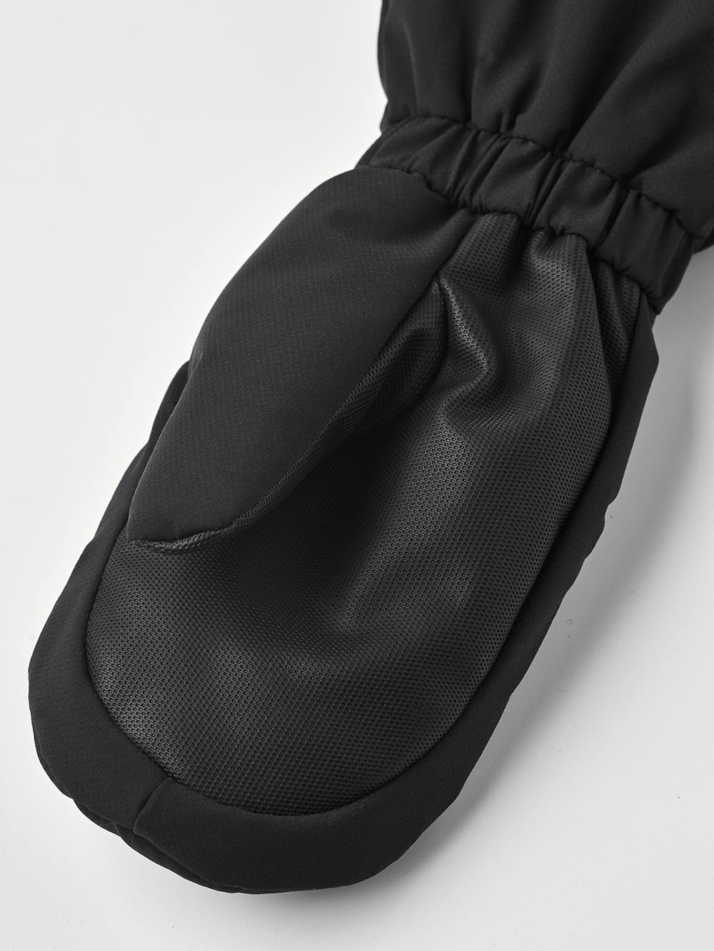 Black fabric mitten with synthetic palm (2 of 4)