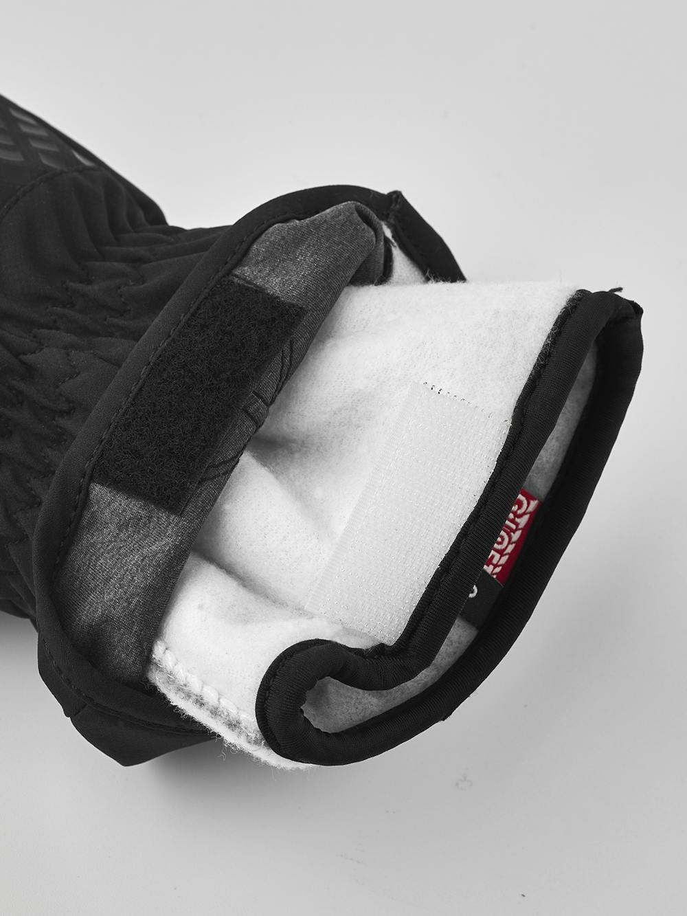 Schwarzer Fausthandschuh aus Stoff (3 oder 6)