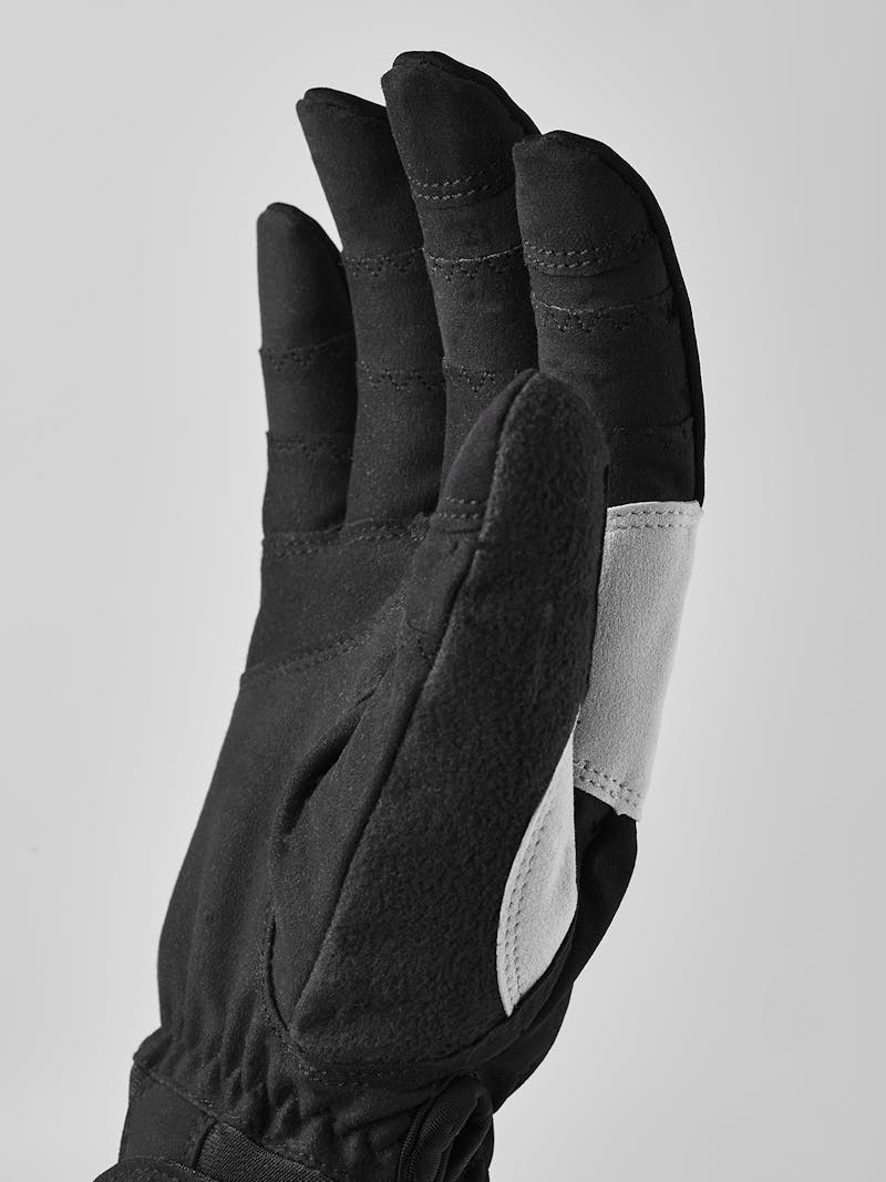 Black fabric outdoor glove with synthetic suede palm (4 of 5)